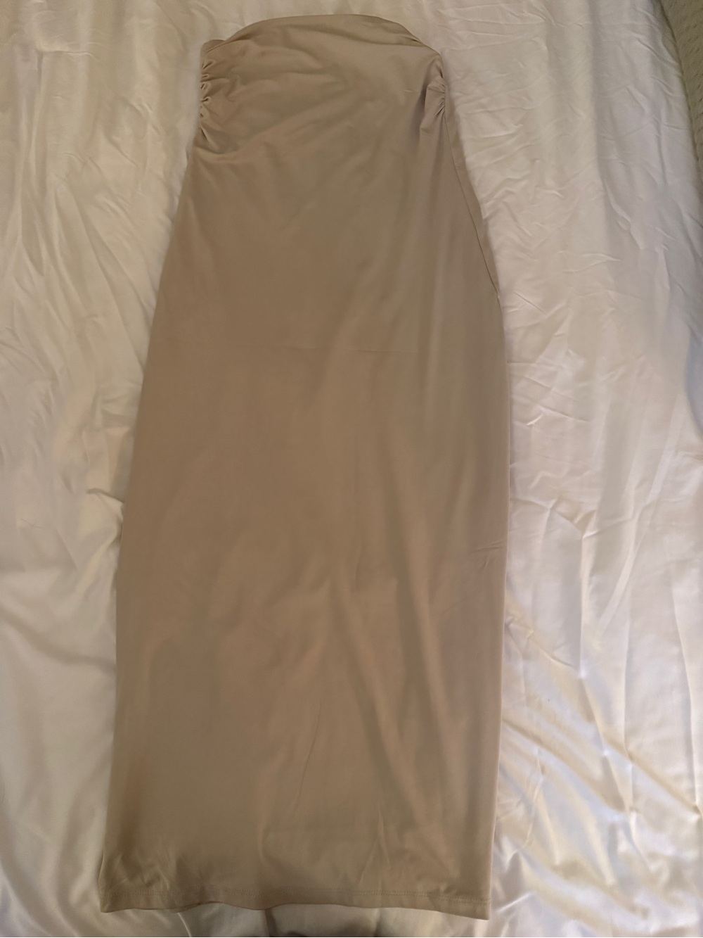 House of Harlow 1960 Beige Strapless Pencil Skirt